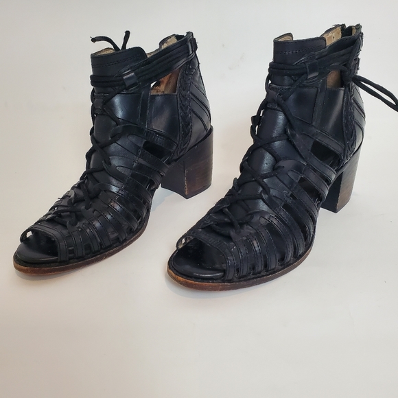 FreeBird by Steven Wazee Black Leather Womens Size 9 - Picture 5 of 9